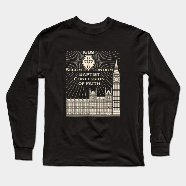 Reformed christian art. Second London Baptist Confession of Faith - 1689. Long Sleeve T-Shirt by Reformer